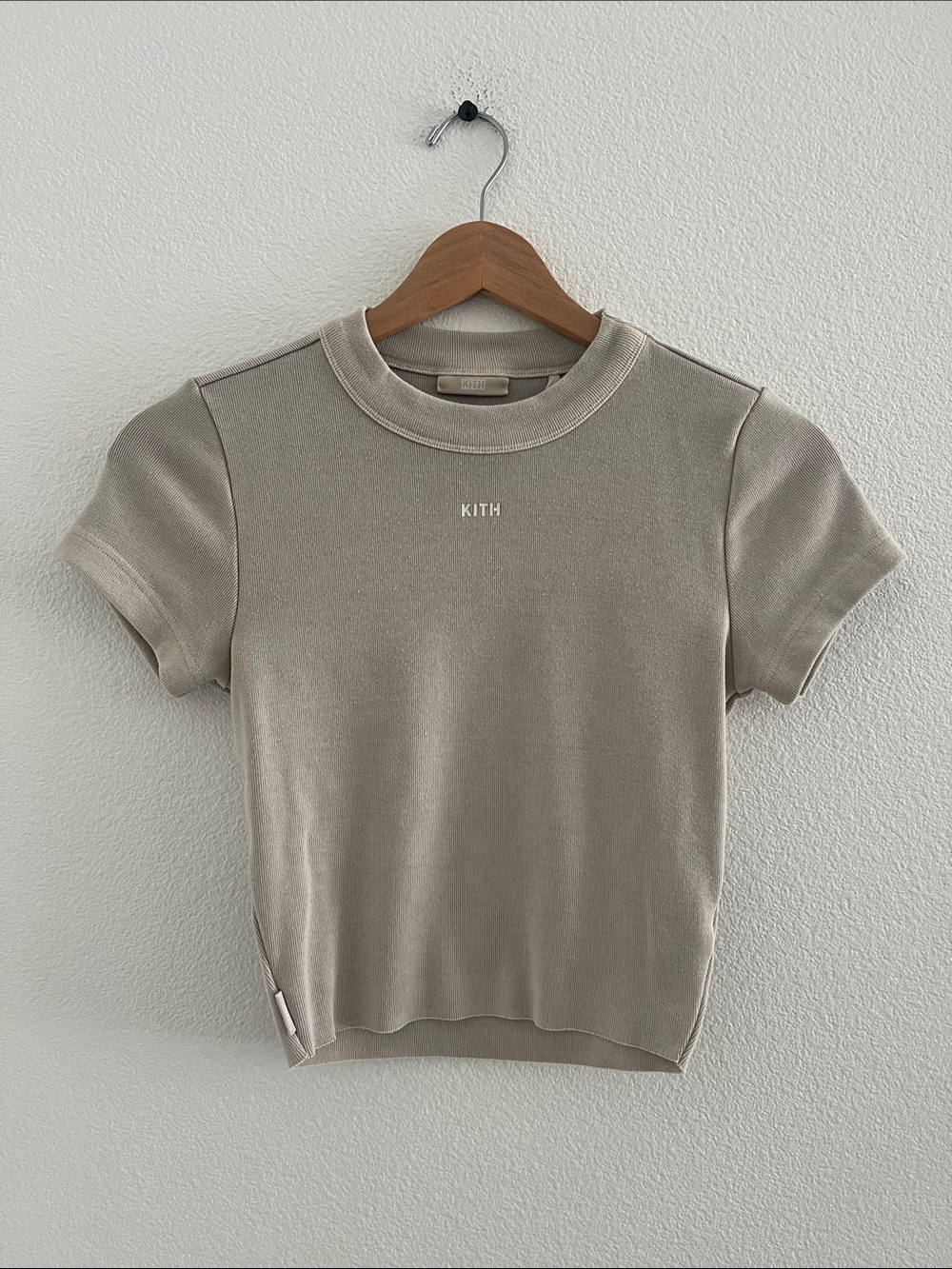 Kith Tan Cropped Baby Tee